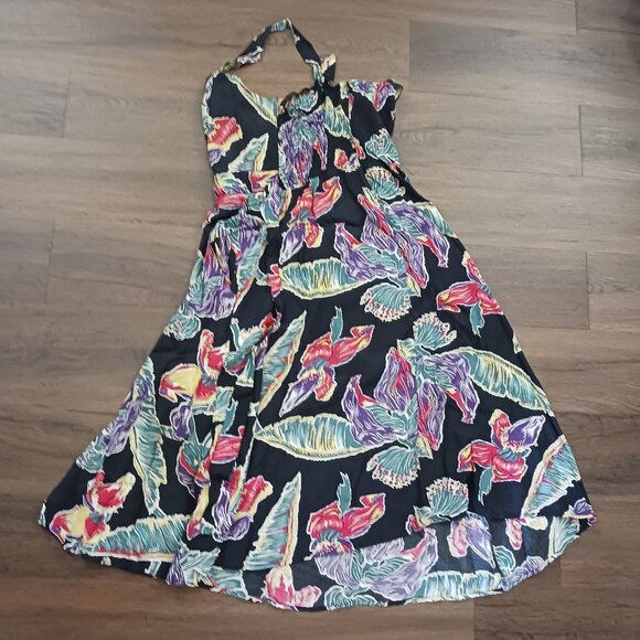 Trashy Diva Dorothy Tropical Flowers Dress VACATION UNIQUE SZ 10 GUC DESIGNER - Picture 8 of 8